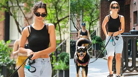 Tvshowbiz Emily Ratajkowski Bares Her Midriff In A Black Tank Top