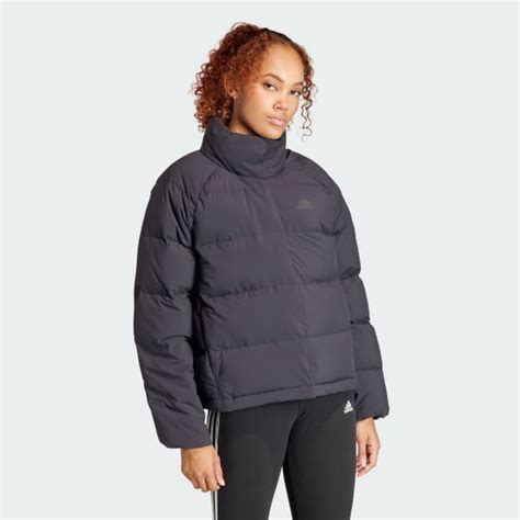 Adidas Helionic Relaxed Down Jacket Black Free Delivery Adidas Uk