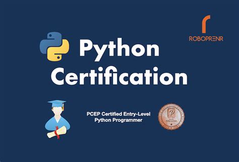 Python Certification Course Pcep Exam Roboprenr Online And Offline