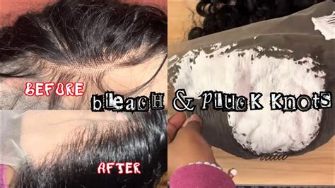 Its Giving Scalp How To Bleach Pluck The Knots Of A Lace Frontal