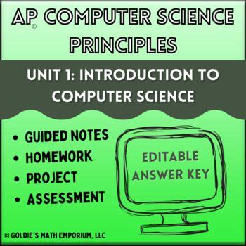 Ap Computer Science Principles Unit Introduction To Computer