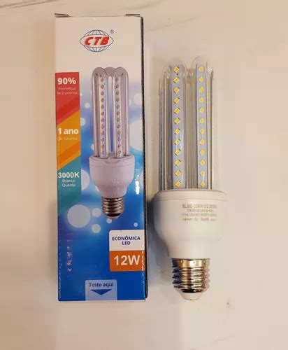 Lâmpada Led Compacta Milho 12w Branco Quente Ctb 3u MercadoLivre