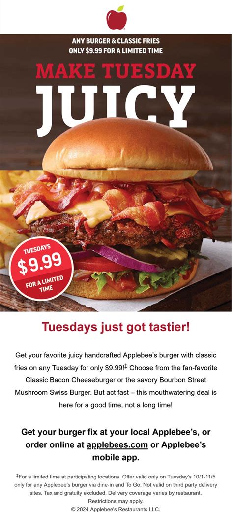 Applebees December 2024 Coupons And Promo Codes