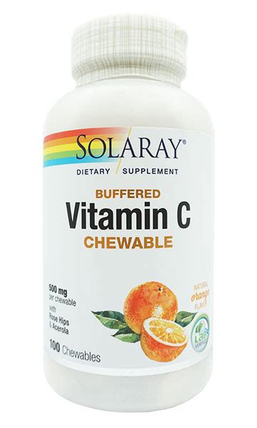 Vitamina C Masticable Solaray Vitamina C Mg