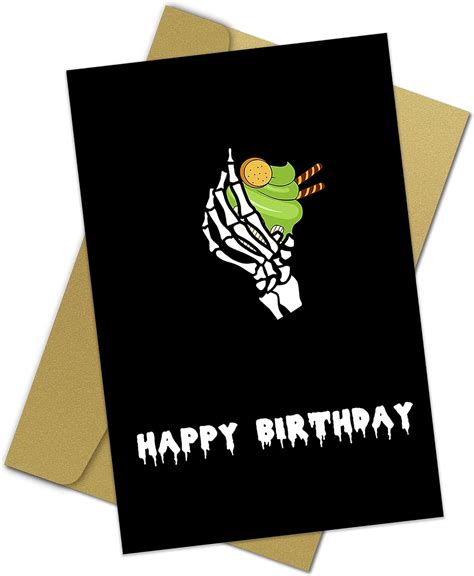 Amazon Qiyepbro Happy Birthday Card For Men Women Bday Cupcake