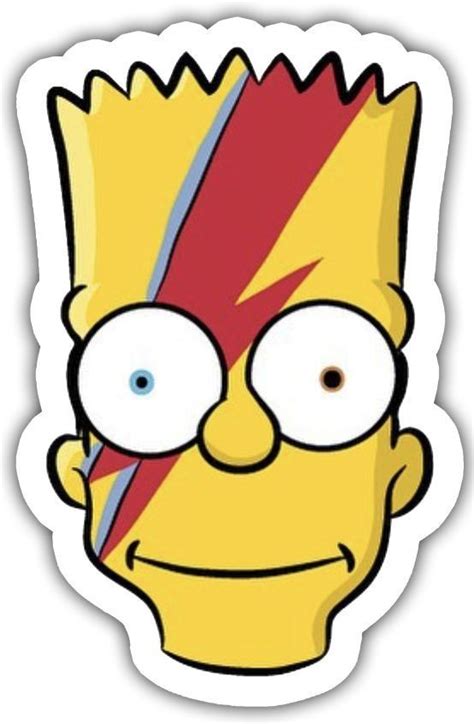 The Simpsons Sticker Has Been Drawn To Look Like It S Wearing A Wig