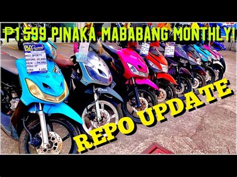 Murang Repo Motorcycle Halagang Ang Pinaka Mababa Na Monthly Sa