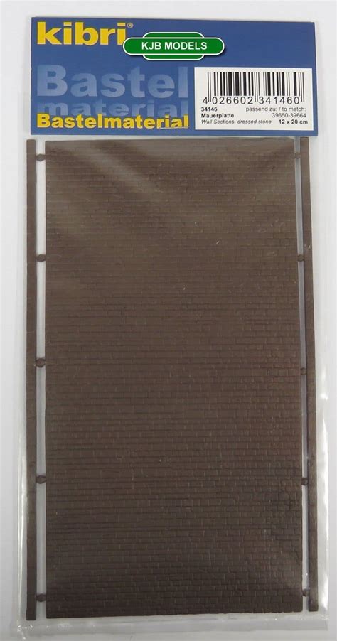 Bnib Oo Ho Gauge Kibri Stone Wall Plastic Sheet Cm X Cm Kjb