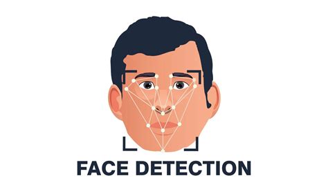 Face recognition and detection icon, identity system recognize. Security digital scanner ...