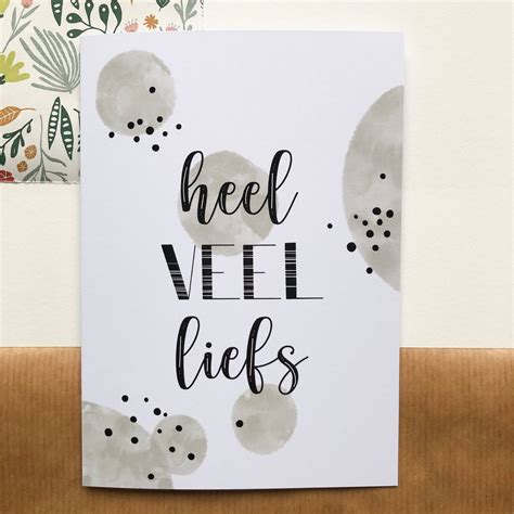 Kaart Heel Veel Liefs Crea By Elise