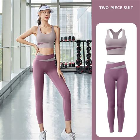 Traje De Yoga Deportivo Para Mujer Sujetador Deportivo Sexy Leggings