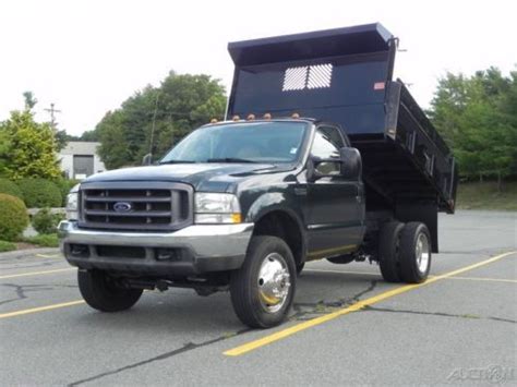 Buy Used 04 Ford F450 Xl Regular Cab Mason Dump Truck 4x4 4wd 60l