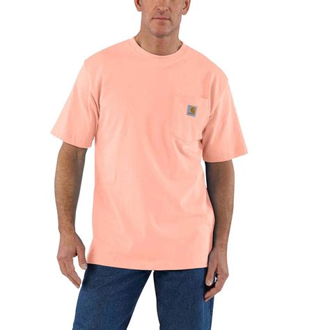 Carhartt Mens Loose Fit Heavyweight Short Sleeve Pocket T Shirt