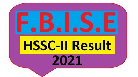 FBISE HSSC II Intermediate Result Federal Board 2021 Political