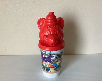 Chuck E Cheese Plastic Drinking Cup Lid Mouse Let S Party Cec