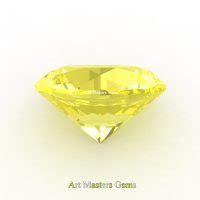 Art Masters Gems Calibrated 4 0 Ct Round Canary Yellow Sapphire Created