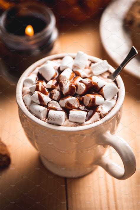 Hot Chocolate Cup With Marshmallows