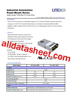 HA 1351 12NL Datasheet PDF Lite On Technology Corporation