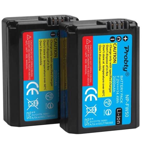 Pcs Mah Np Fw Np Fw Npfw Digital Camera Battery For Sony