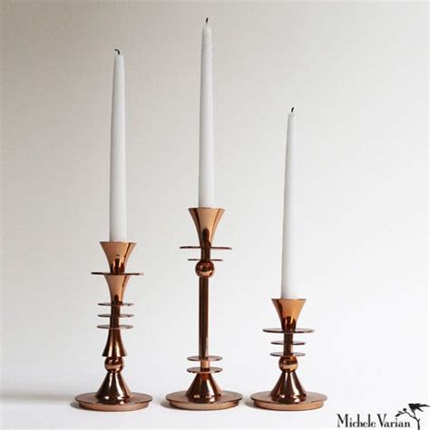 These Handmade Copper Candlesticks Are Inspired By 1980s Italian Design