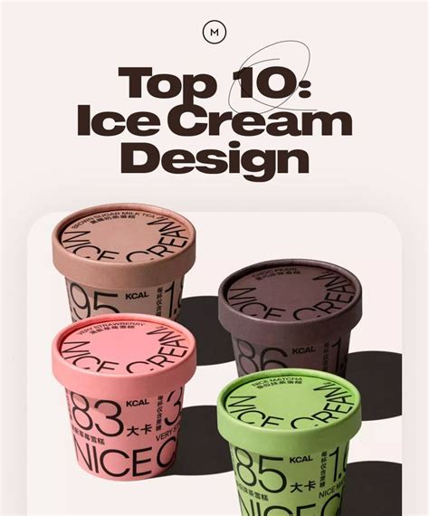 three ice cream cups with numbers on them and the title top 10 ice ...