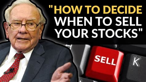 Warren Buffett When To Sell A Stock Youtube