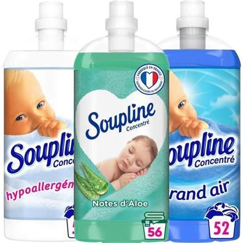 SOUPLINE Adoucissant Concentré Grand Air Hypoallergénique et Aloe