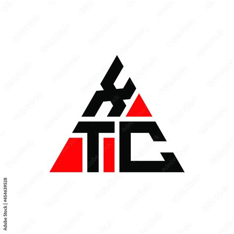 XTC triangle letter logo design with triangle shape. XTC triangle logo ...