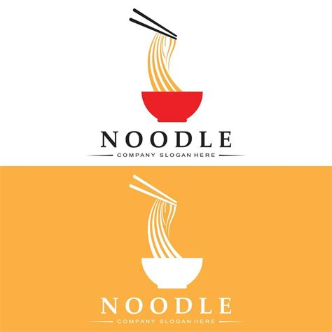 Noodles Logo Asian Food Vector Design Suitable For Ramen Noodle Shops