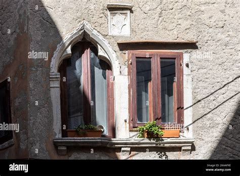 Edificio Gotico Veneziano Venetian Gothic Building Piran Slovenia