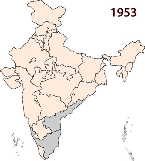 Andhra Pradesh Is Separated From Madras Manipal On India Map Clipart