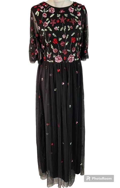 New Frock And Frill Embellished Maxi Dress 6 Gem