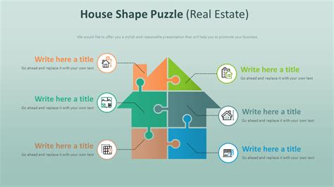 House Shape Puzzle Diagram (Real Estate)