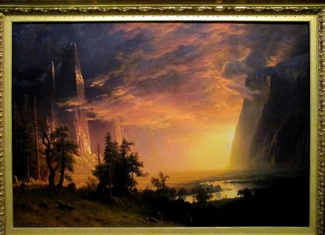 Albert Bierstadt Sunset In The Yosemite Valley 1868 Oil Flickr