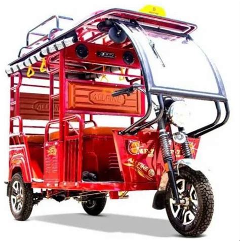 Red Allfine Battery Operated E Rickshaw At Rs 123800 Piece Allfine