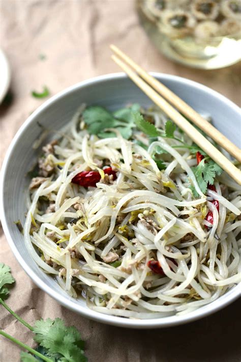 Stir Fry Bean Sprouts With Minced Pork Keto Gluten Free Yangs