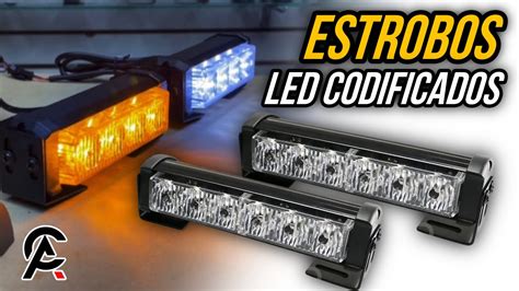 Mini Barras Torretas Led Estroboscopicas Codificadas A 10 Funciones