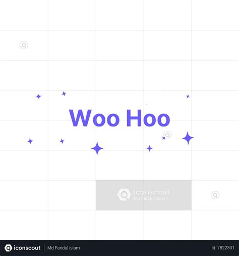 Woo Hoo Animated Icon download in JSON, LOTTIE or MP4 format