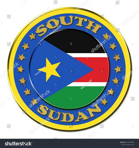 Award With The Symbols Of South Sudan Royalty Free Stock Photo