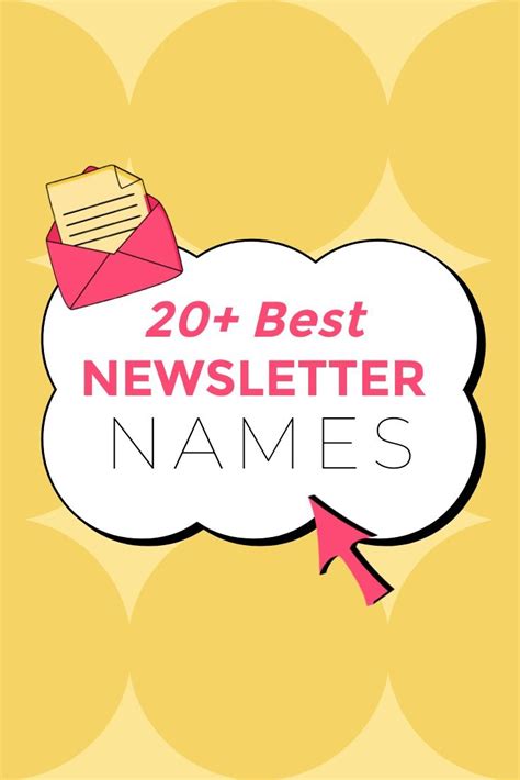 70 Amazing Newsletter Names Artofit