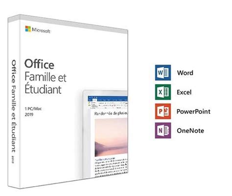 11511 Sur Microsoft Office Famille Et Etudiant 2019 1 PC Ou Mac