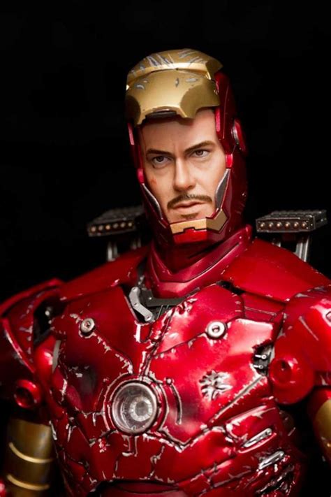 Hot Toys Iron Man Mark III MK3 Battle Damaged 戰損 MMS110 非合金1 6 鋼鐵奇俠 mms 110 ironman Tony 頭雕 興趣及