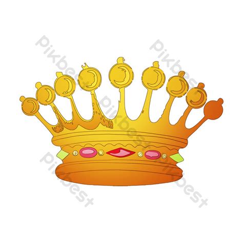 Golden Crown Drawing Illustration PNG Images | PSD Free Download - Pikbest