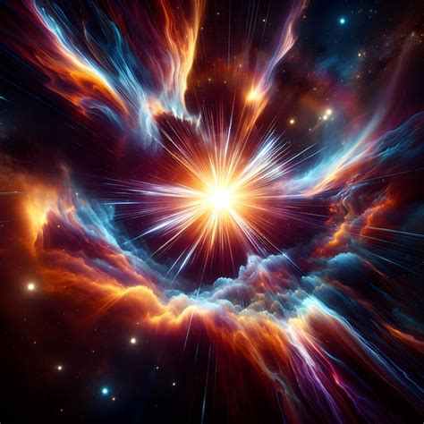 Premium Ai Image Supernova Explosion With Radiant Colors In Space