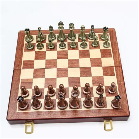 Wooden International Chessboard Foldable Wooden Chess Set Chessboard