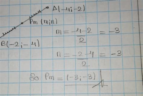 Determinamos El Punto Medio De Los Segmentos Cuyos Extremos Son Los