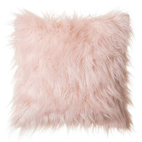 Pink Fluffy Throw Pillow on Storenvy