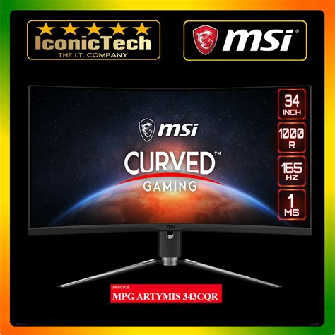 MSI MPG ARTYMIS 343CQR 34 3440 X 1440 UWQHD 144Hz HDR RGB Led