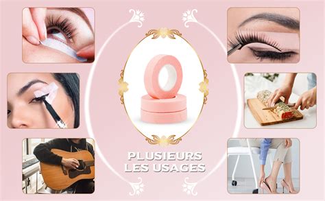 Ruban Extension De Cils Emalla Rouleaux Ruban De Cils Rose Patch