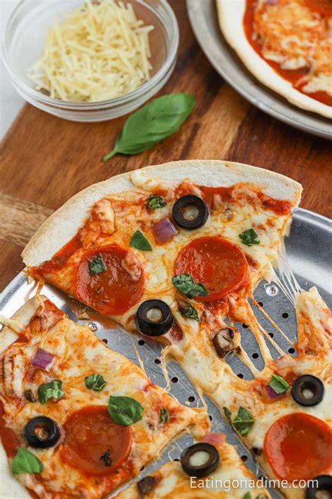 Tortilla Pizza Recipe - Eating on a Dime